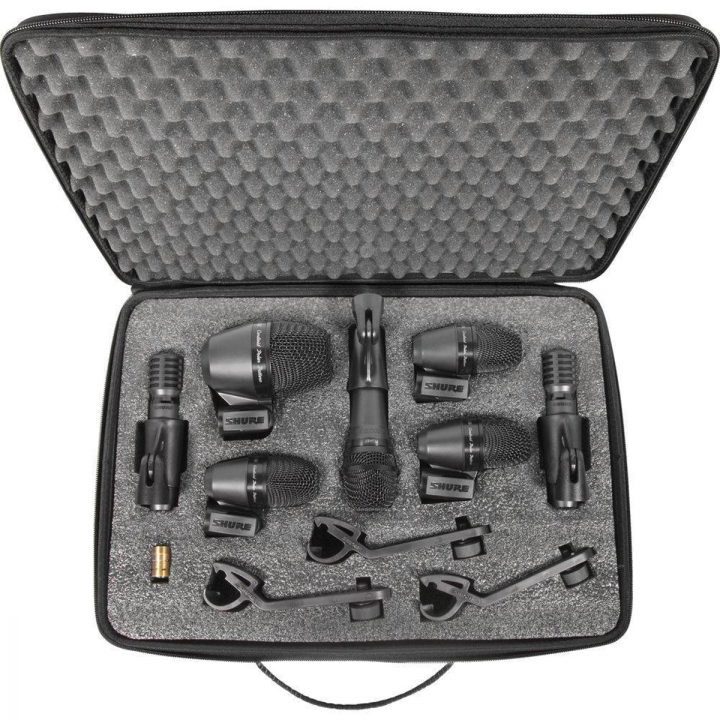 Kit de 7 Micrófonos para Batería, Shure PGA DRUMKIT7 - Jupitronic Tienda en Linea