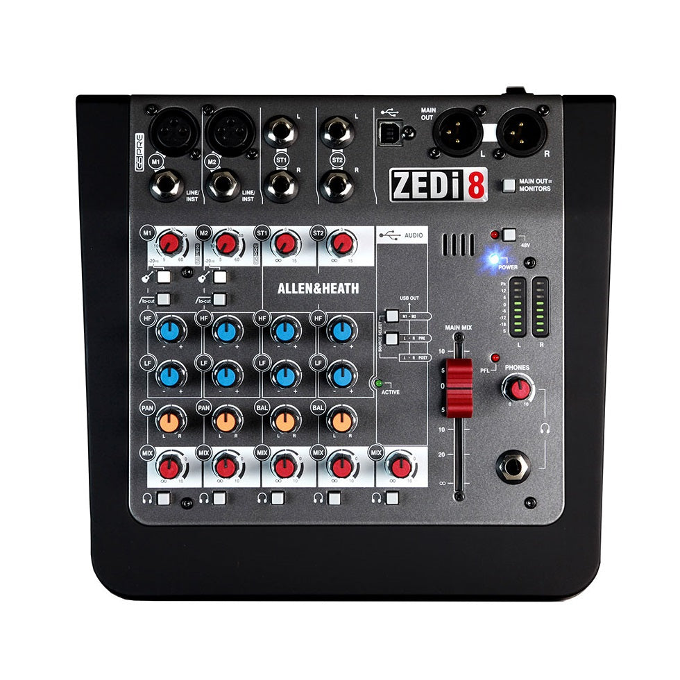 Mezcladora con Interfaz, Allen & Heath ZEDi8 - Jupitronic Tienda en Linea