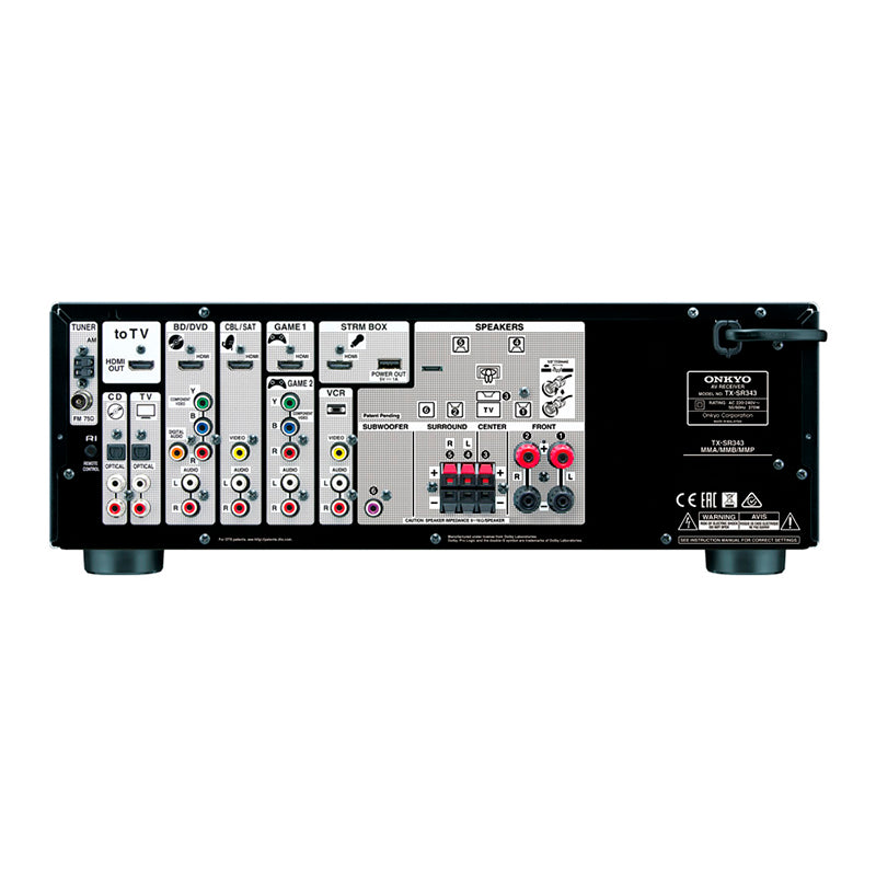 Onkyo TX-SR393 | Receptor AV 5.1 Canales | Jupitronic – Jupitronic