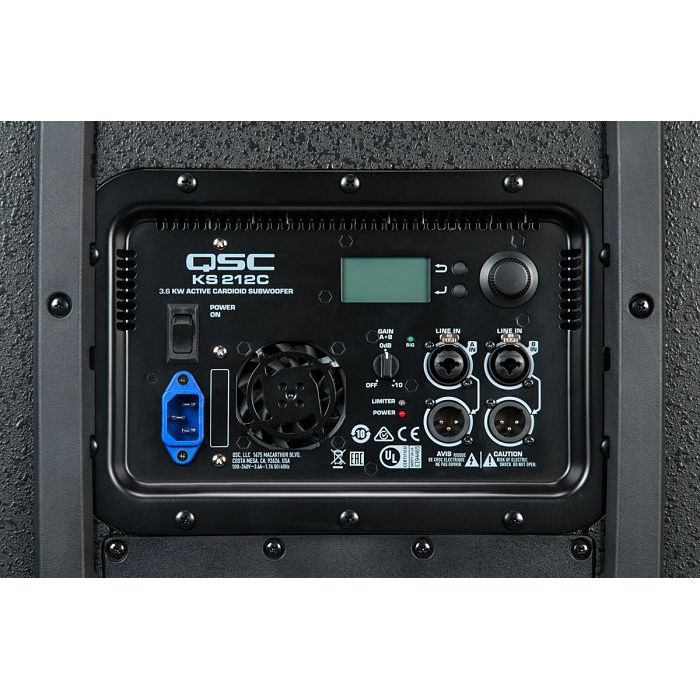 QSC KS212C Black Subwoofer Amplificado Activo 2x12"