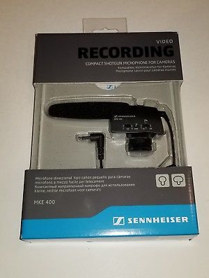 Micrófono para cámara, Sennheiser MKE400 - Jupitronic Tienda en Linea