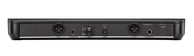 Micrófono inalámbrico doble de solapa, Shure BLX188/CVL - Jupitronic Tienda en Linea