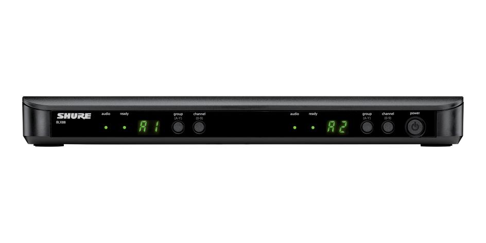 Micrófono inalámbrico doble combinado, Shure BLX1288/P31 - Jupitronic Tienda en Linea
