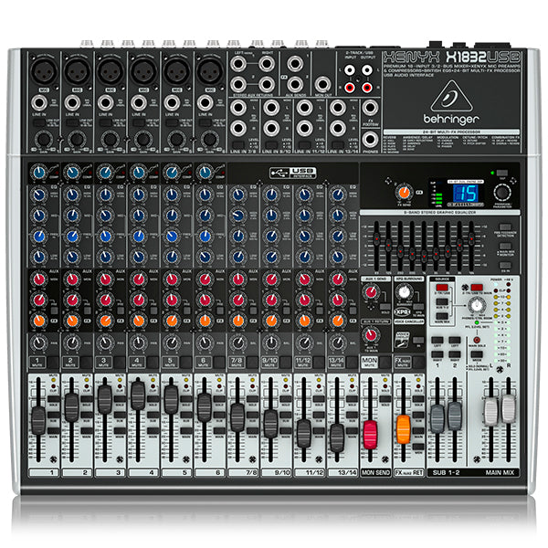 Mezcladora USB, XENYX X1832USB - Jupitronic Tienda en Linea