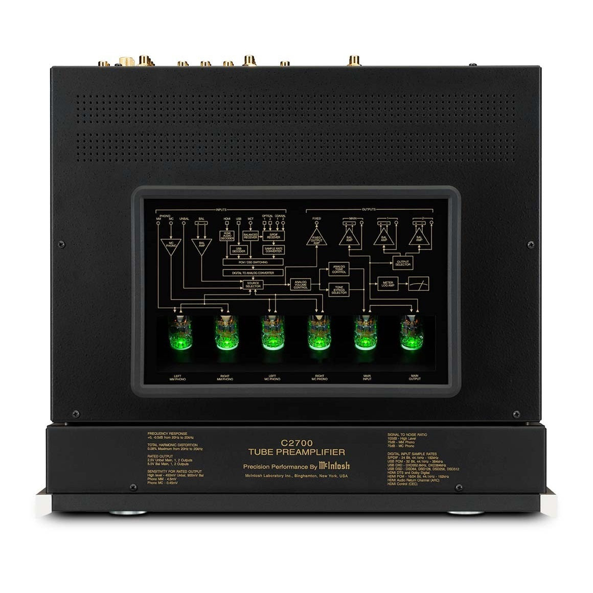 Pre Amplificador Estéreo de bulbos, McIntosh C2700
