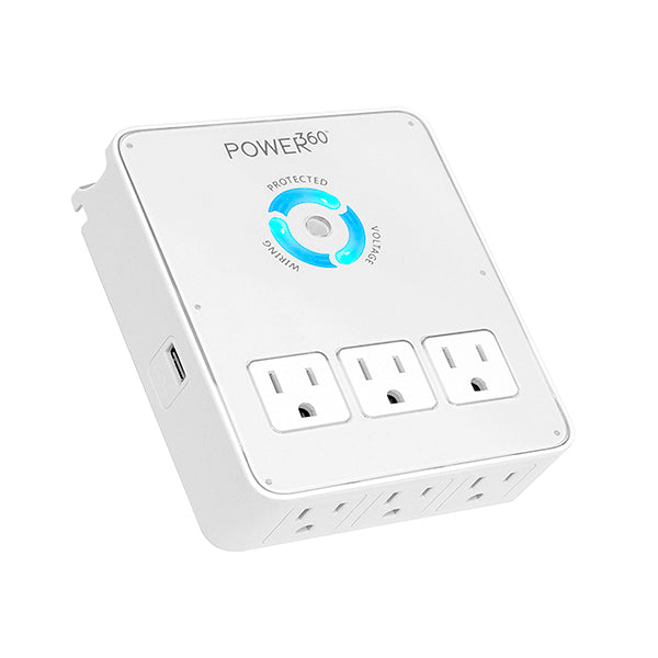 Multicontacto Protector 6 Entradas 2 USB, Panamax P360-DOCK - Jupitronic Tienda en Linea