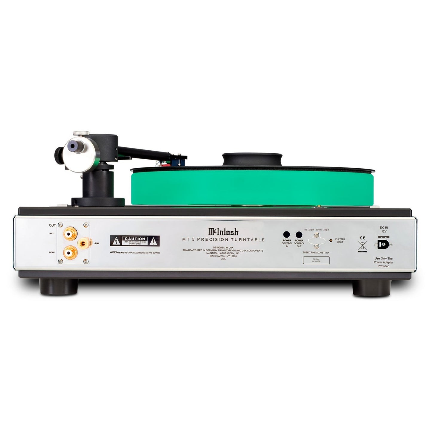 Tornamesa de precisión Hi-Fi, McIntosh MT5