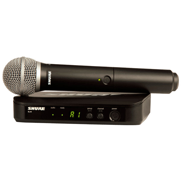 Micrófono inalámbrico de mano, Shure BLX24/PG58 - Jupitronic Tienda en Linea