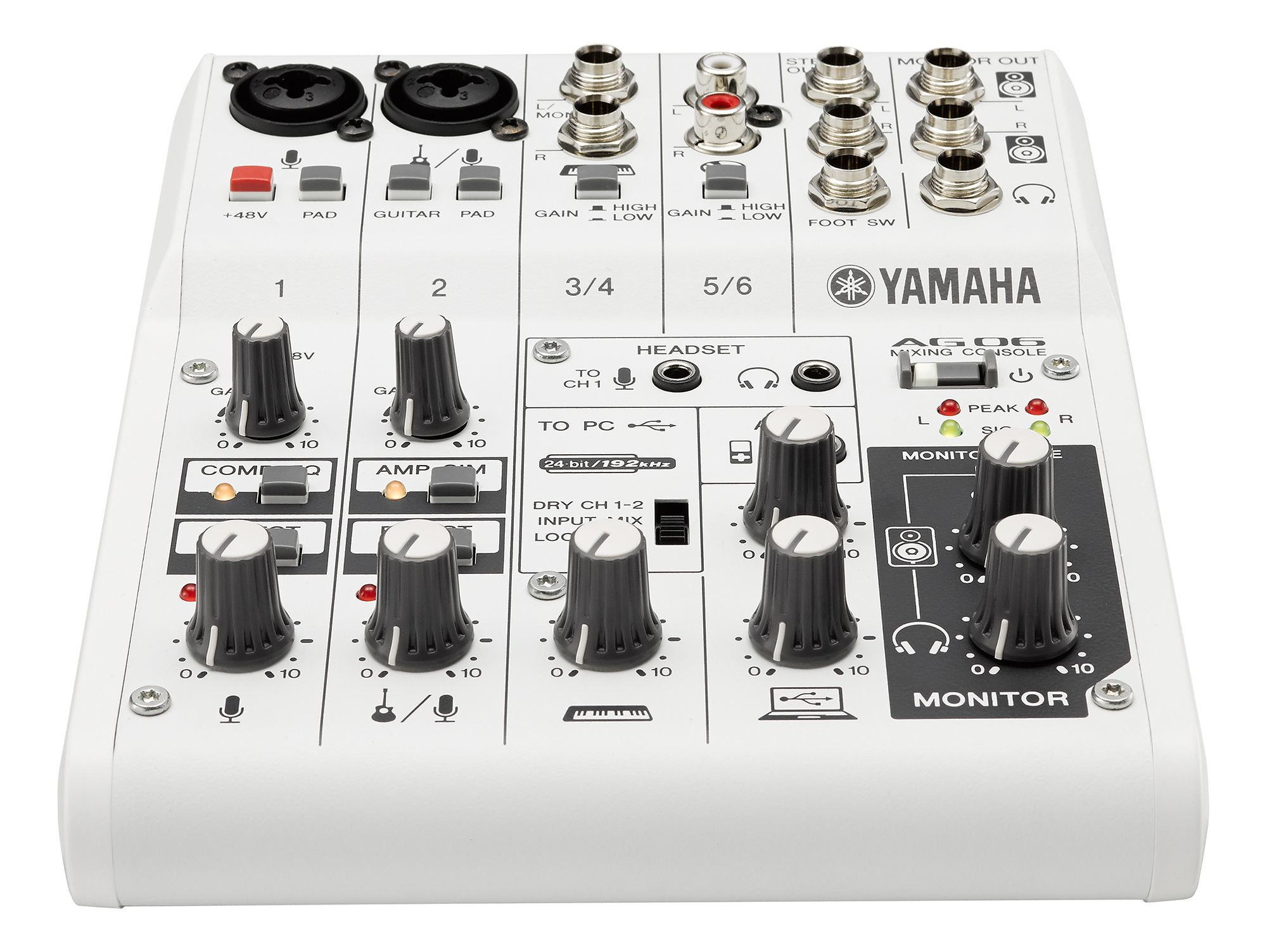 エルサ　YAMAHA AG06 Yamaha AG06 / Interfaz Mezclador USB de 6 Canales / Jupitronic