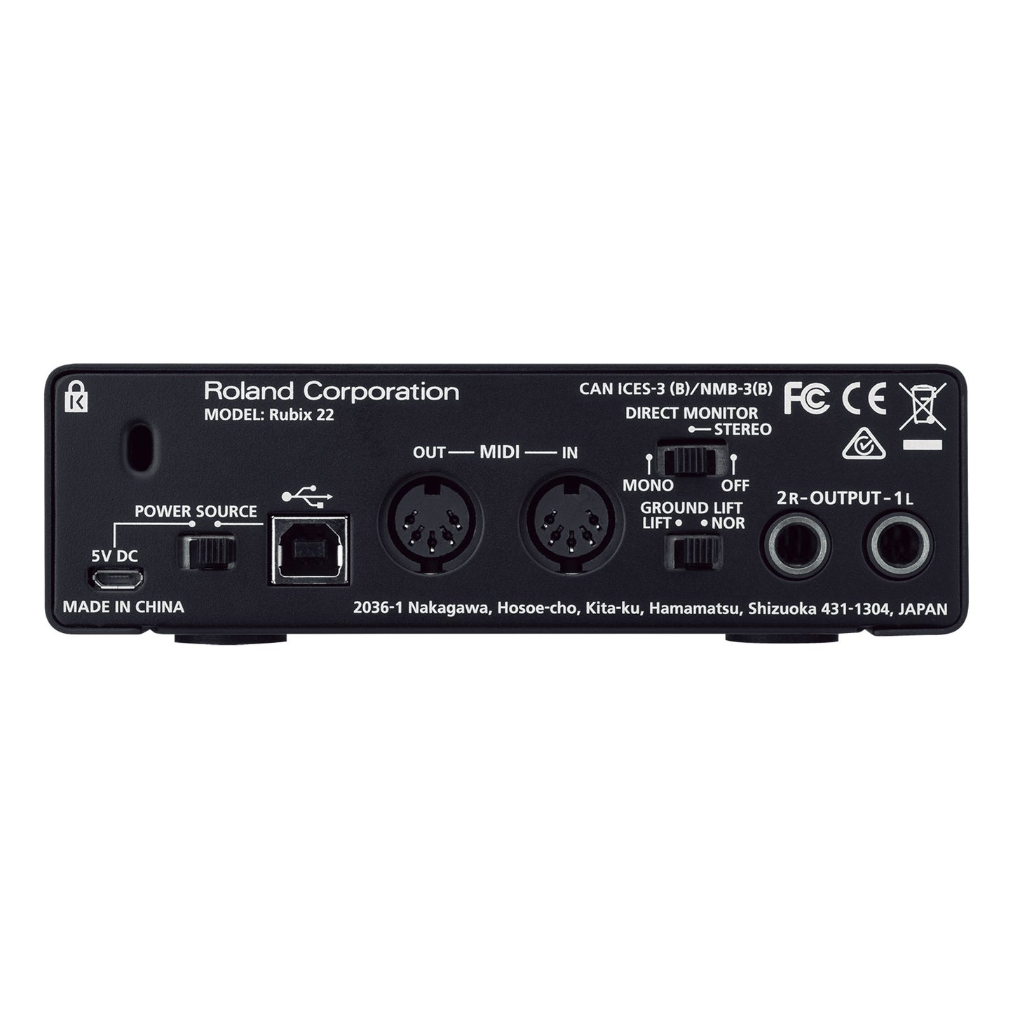 Interfase de audio USB, Roland Rubix22 - Jupitronic Tienda en Linea