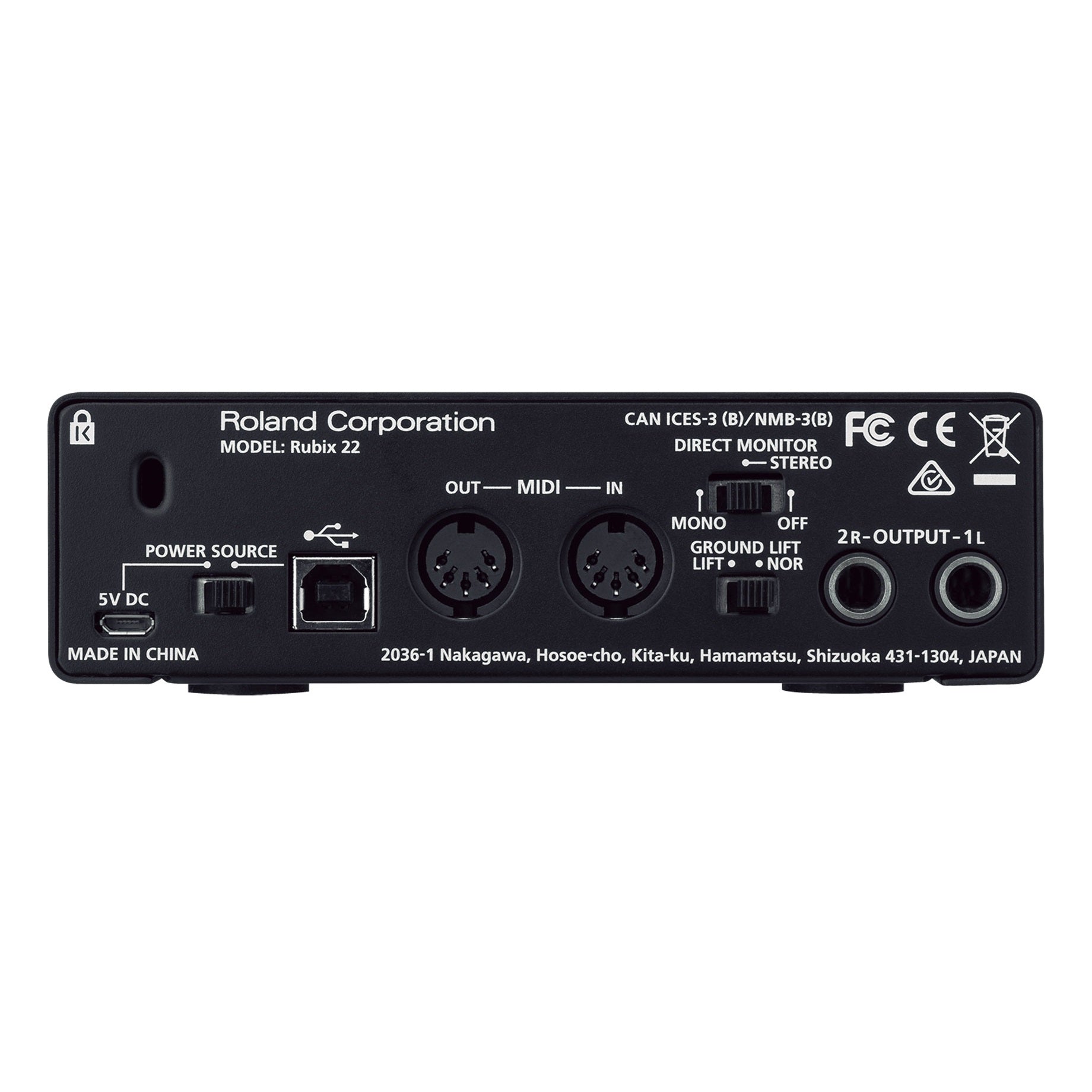 Interfase de audio USB, Roland Rubix22 - Jupitronic Tienda en Linea