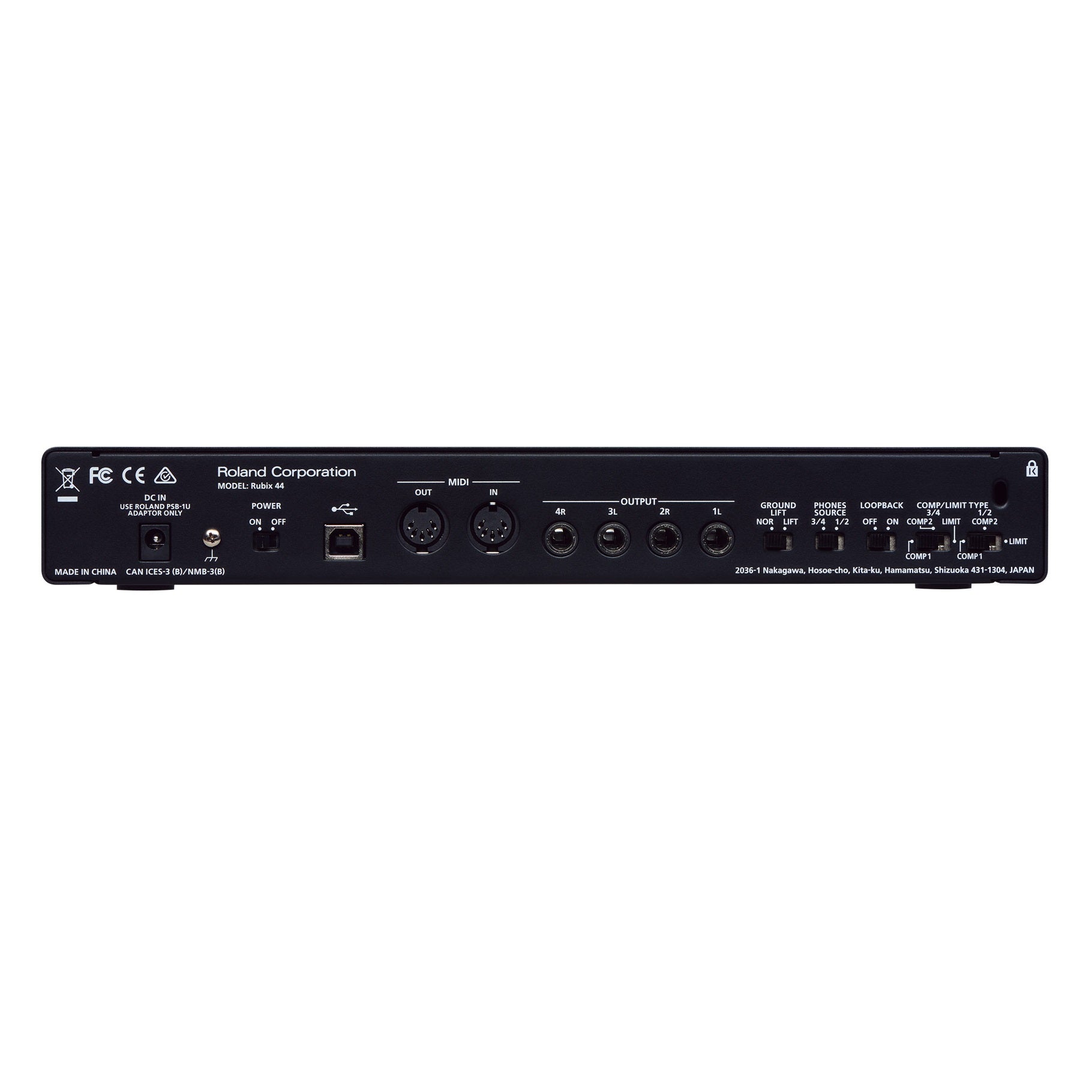 Interfase de audio USB, Roland Rubix44 - Jupitronic Tienda en Linea