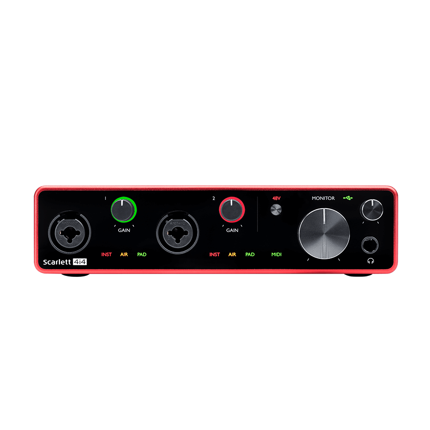 Scarlett 4i4 Gen. 3 - Interfase de audio