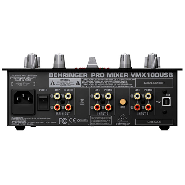 Behringer VMX100 USB / Mezcladora Para Dj de 2 Canales